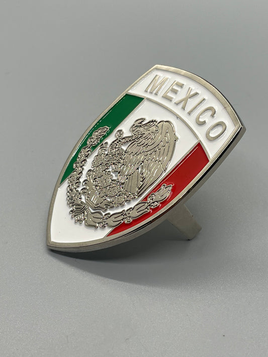 MEXICO FLAG HOOD CREST EMBLEM