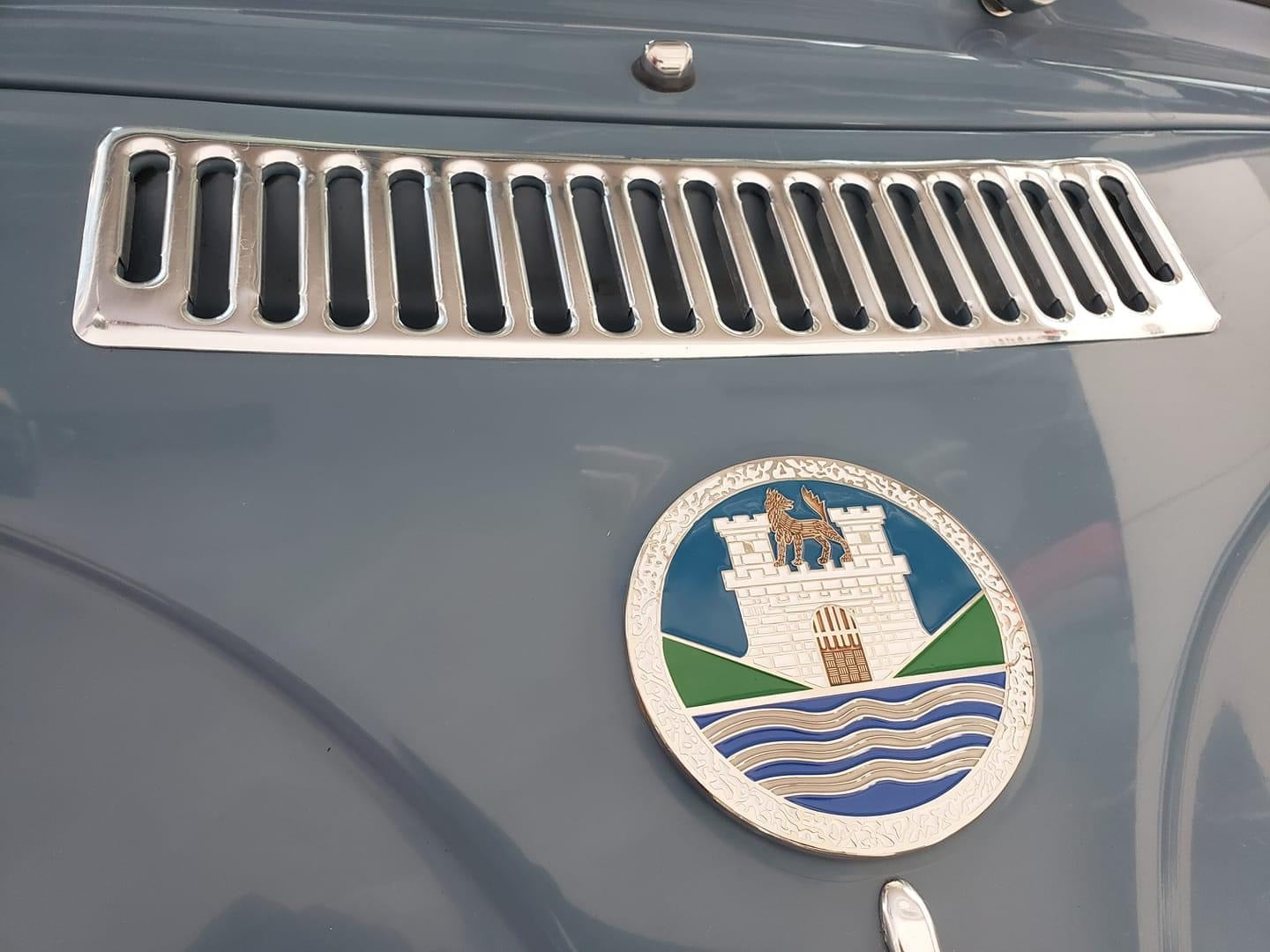 thumbnail image 2 of Wolfsburg Front Hood Badge Emblem For VW Bug Beetle 1953-1959 (OE# 113853621A) 2 of 4